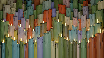 candle, pastel HD wallpaper