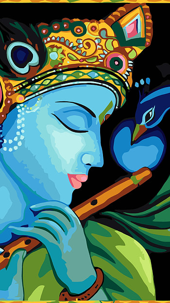 Radha Krishna , Krishna Painting HD phone wallpaper