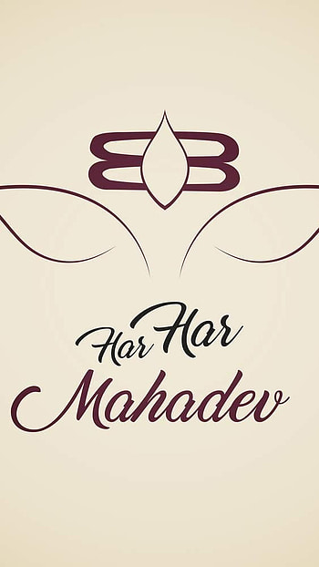 Har Har Mahadev, Simple, background, mahadev HD phone wallpaper