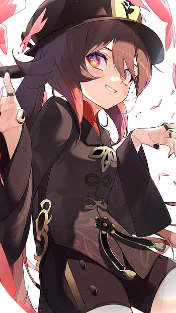 Hu Tao, Genshin Impact, game, anime HD phone wallpaper