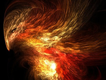 Phoenix Bird, Paint, Bird, Fire, Phoenix HD wallpaper