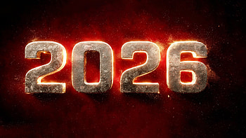 2026: Red Ember Metal — HD wallpaper