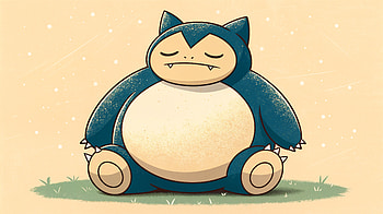 Serene Snorlax: Ultra for Pokémon Fans, Snorlax (Pokémon), Pokemon, cartoon, illustration HD wallpaper
