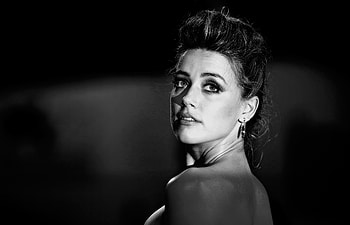 Amber Heard 2017, amber-heard, celebrities, girls, monochrome, black-and-white HD wallpaper