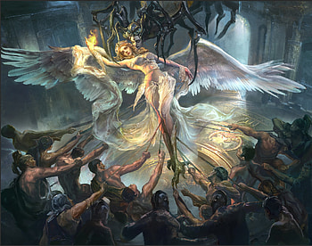 Angel, rongrong wang, fantasy, art, wings, girl HD wallpaper
