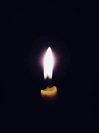 Fire, Dark, Flame, Candle, Wick, Wax HD phone wallpaper