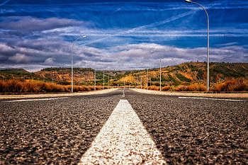 Nature, Mountains, Road, Markup, Asphalt, Direction HD wallpaper
