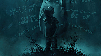 Depression, alone, sad, artist, artwork, digital-art, artstation HD wallpaper