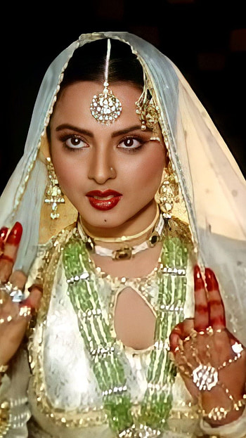 Rekha, bollywood actress, vintage HD phone wallpaper