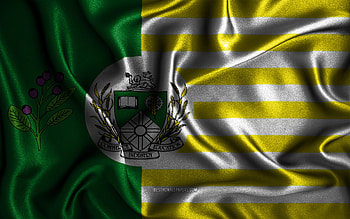 Saskatoon flag, , silk wavy flags, canadian cities, Day of Saskatoon, Flag of Saskatoon, fabric flags, 3D art, Saskatoon, cities of Canada, Saskatoon 3D flag HD wallpaper