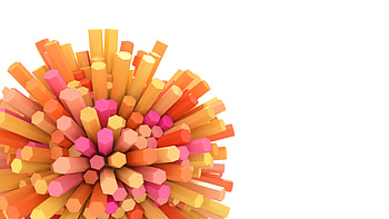 3D, Form, Shapes, Shape, Hexagon HD wallpaper