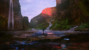 Rivers, Art, Mountains, Flow, Loneliness HD wallpaper