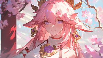 Yae Miko Guuji from Genshin Impact, video game, Genshin Impact, Yae Miko Guuji (Genshin Impact) HD wallpaper