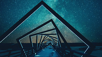 Abstract bridge graphy, Mesmerizing visuals HD wallpaper