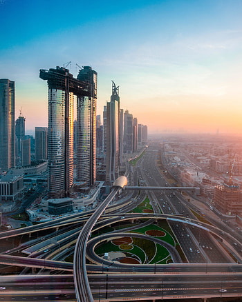 Dubai, high towers, buildings, city HD phone wallpaper