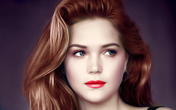 esti ginzburg, model, gorgeous, hot, esti, cute, effects, actress, , beauty, painting, pretty, face HD wallpaper