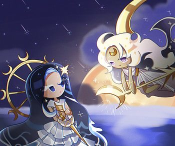 Sea Fairy & Moonlight Cookies | COOKIE RUN: KINGDOM, Moonlight Cookie (Cookie Run), video game, COOKIE RUN: KINGDOM HD wallpaper