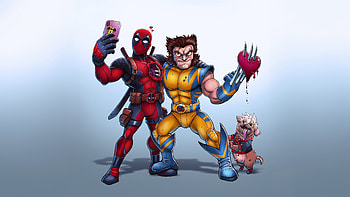 Deadpool And Wolverine Get Over, deadpool-and-wolverine, deadpool-3, wolverine, deadpool, superheroes, artwork, digital-art, dogpool, artstation HD wallpaper