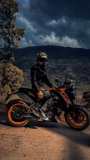 KTM Duke, bs4, forest, readytorace, jungle, sportsbike, jammu, kashmir, bike HD phone wallpaper