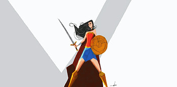 Wonder woman, beautiful, warrior, art HD wallpaper