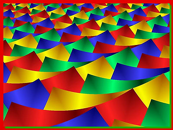 Gentle Waves, colors, waves, fractal, layers HD wallpaper