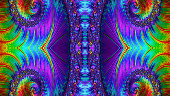 Trippy Psychedelic Fractal, trippy, psychedelic, aesthetic, pattern, Abstract, fractal HD wallpaper