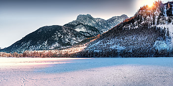 Mountains Covered In Snow, mountains, nature, snow, clouds HD wallpaper