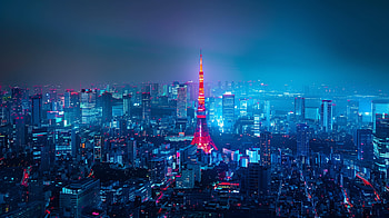 Tokyo Nightscape, Tokyo HD wallpaper