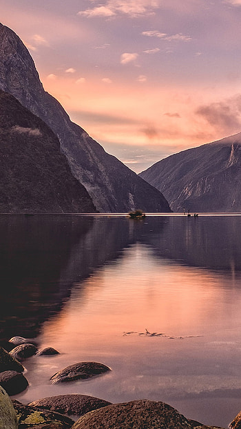 Milford Sound Sunset, New Zealand, , Stunning views HD phone wallpaper