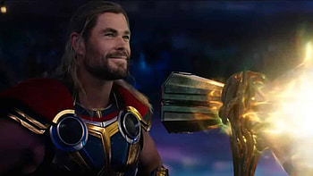 Chris Hemsworth As Thor Natalie Portman As Jane Foster Christian Bale Thor Love and Thunder HD wallpaper