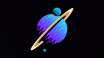 Planets Bit Art , planet, artist, artwork, digital-art HD wallpaper