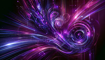 Abstract Futuristic Swirls, Abstract, Cool, purple, abstract purple, Digital Art HD wallpaper