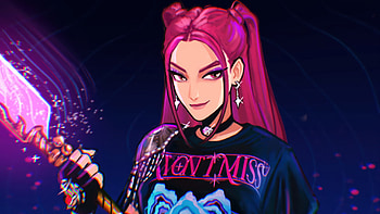 Mira — K‑Pop Demon Hunters (Pink‑Haired Quad ), movie, KPop Demon Hunters, Mira (KPop Demon Hunters), pink hair HD wallpaper