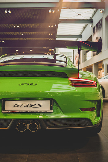 Porsche, Cars, Back View, Rear View, Porsche 911, Porsche 911 Gt3 Rs HD phone wallpaper