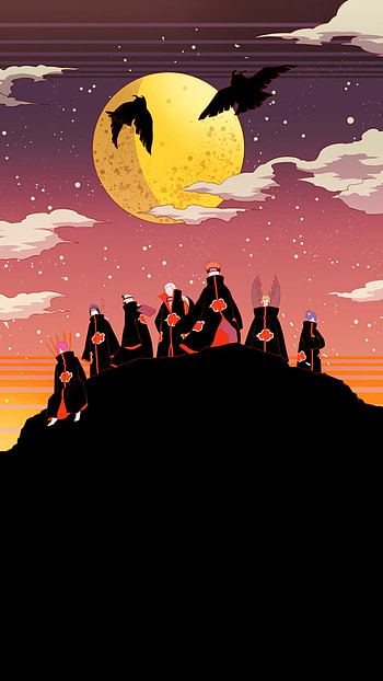 Akatsuki Shadows: Legendary Naruto Villains Unite - Epic , Akatsuki (Naruto), Obito Uchiha, Madara Uchiha, Itachi Uchiha, Pain (Naruto), Konan (Naruto), Anime, Naruto HD phone wallpaper
