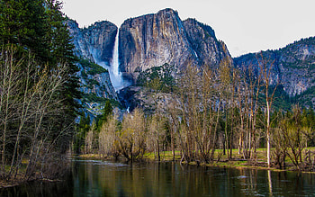 Upper Yosemite Falls, national park, upper, merced river, yosemite falls HD wallpaper