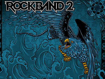 Rock Band 2 Eagle , rockband2, videogame, harmonix, eagle, bird, water HD wallpaper