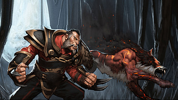 Dota 2 Lycan, Howl ability, Summon wolves HD wallpaper