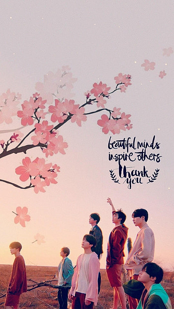 Bts Aesthetic, Beautiful, Background, pink, nature HD phone wallpaper
