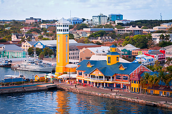 colourful waterfront, building, nassau, waterfront, house HD wallpaper