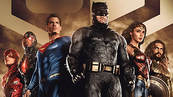 Cyborg (Justice League), background, Justice League team, Superhero ensemble HD wallpaper