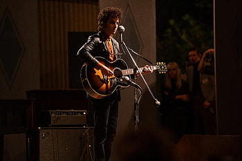 A Complete Unknown: Timothée Chalamet in Guitar Performance, Movie HD wallpaper