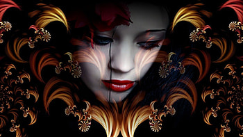 Sad, makeup, joker, clown, cry, mime, woman, female HD wallpaper