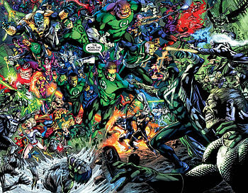 Green Lantern Corps , Group Illustration, Cosmic Protectors, Green Guardians HD wallpaper