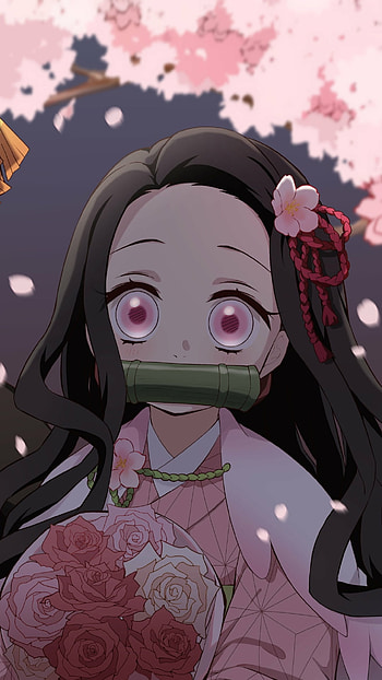 Demon Slayer — Tanjiro & Nezuko: Sakura Night , Tanjiro Kamado, Anime, Demon Slayer: Kimetsu no Yaiba HD phone wallpaper