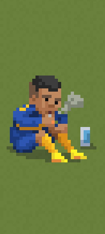 Rojo Boca Juniors, Pixel, PixelArt HD phone wallpaper
