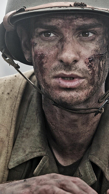 Hacksaw Ridge, Gritty battlefield action, Teresa Palmer, Andrew Garfield HD phone wallpaper