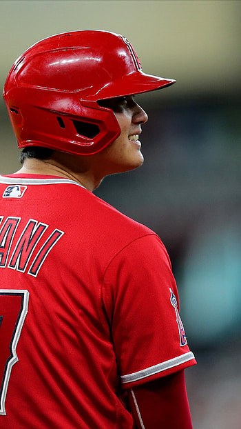 Shohei Ohtani, Powerful swing, Baseball superstar, Unmatched talent HD phone wallpaper