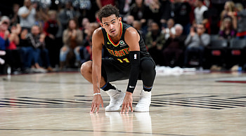 Trae Young, Striking , Impressive graphics, Athlete's tribute HD wallpaper