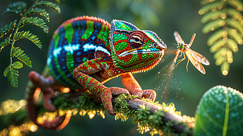 Prismatic Chameleon —, Chameleon HD wallpaper